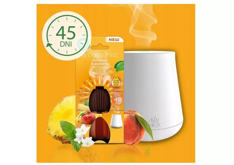 AIR WICK ESSENTIAL MIST SZCZĘŚCIE KOMPLET URZĄDZENIE I WKŁAD