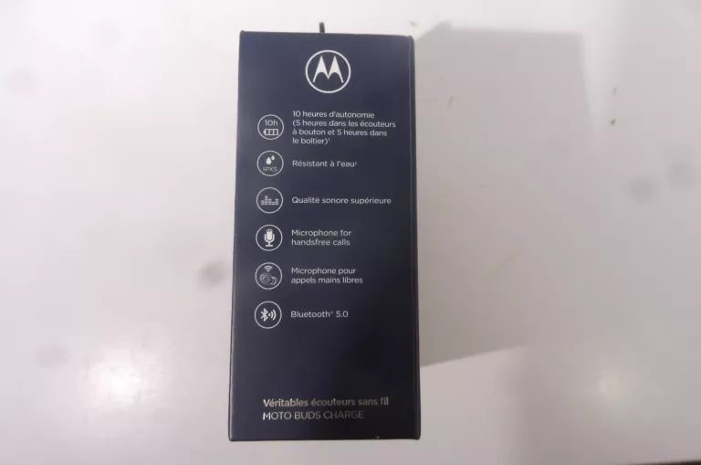 SŁUCHAWKI MOTOROLA TRUE WIRELESS HEADPHONES MOTO BUDS CHARGE