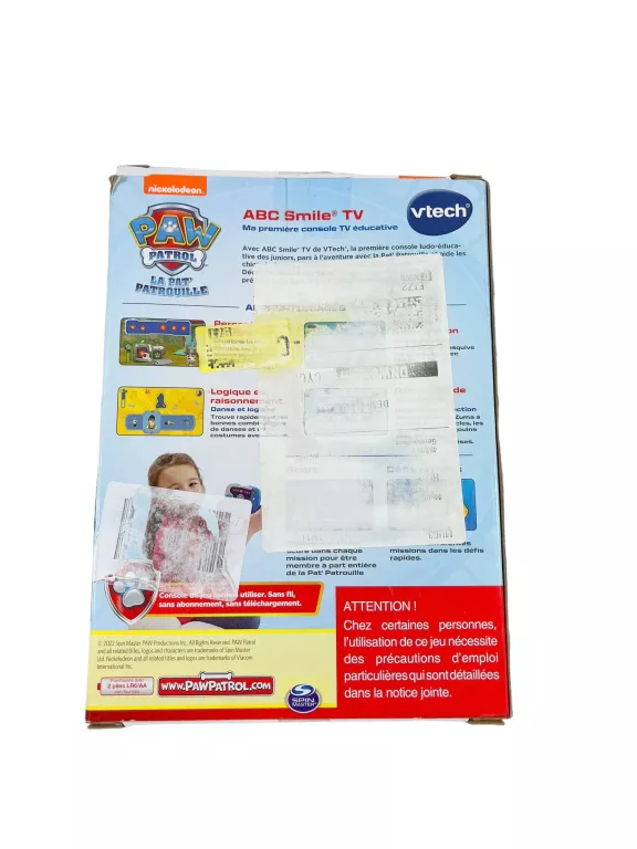 KONSOLA EDUKACYJNA VTECH ABC PSI PATROL SMILE TV 6160