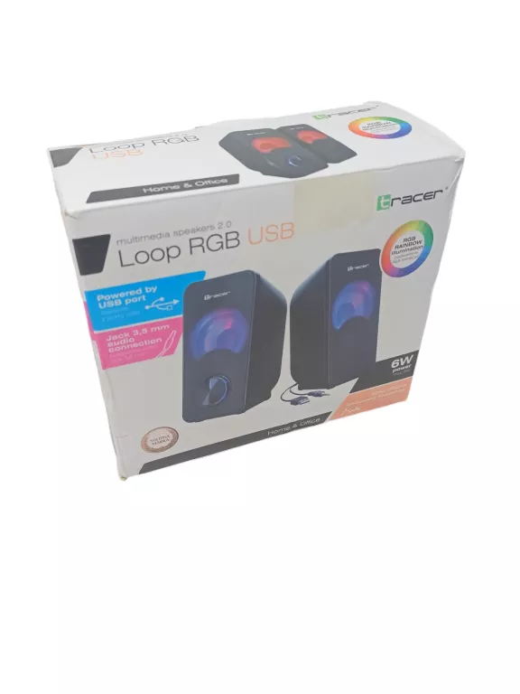 GŁOŚNIKI LOOP RGB USB TRACER /PUDEŁKO