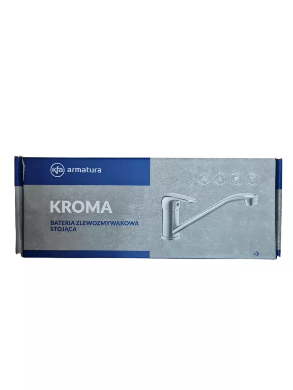 ARMATURA BATERIA KUCHENNA KROMA CHROM STOJĄCA