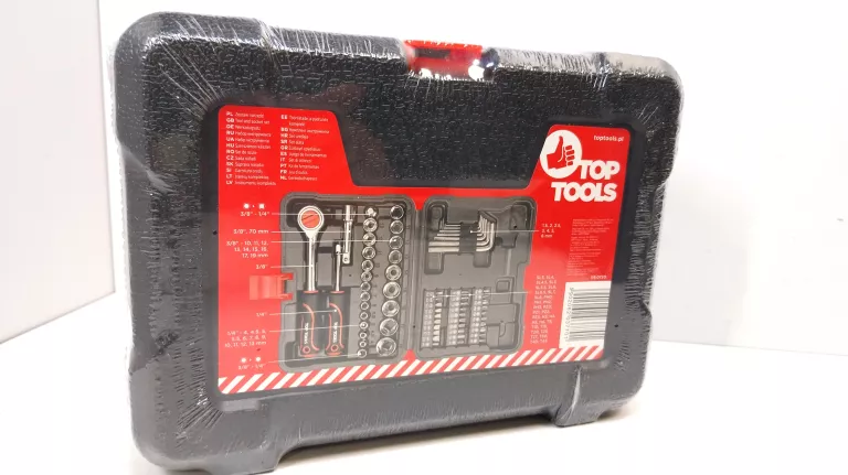 ZESTAW KLUCZY NASADOWYCH 1/4", 3/8", 63 SZT. 38D515 TOP TOOLS