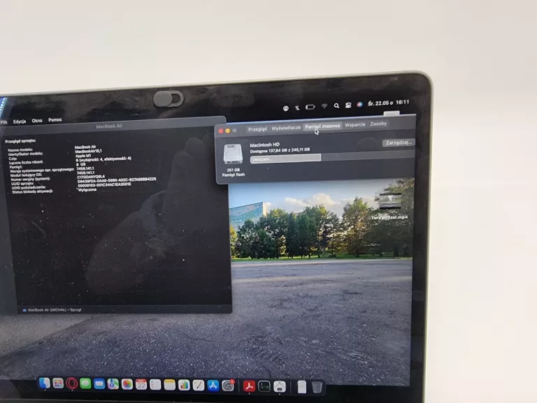 APPLE MACBOOK AIR M1/8GB/256GB SSD