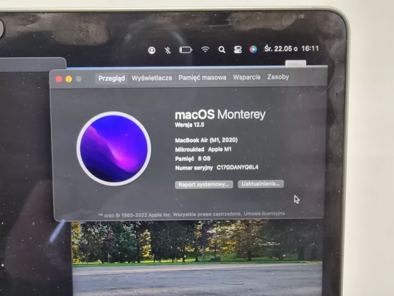 APPLE MACBOOK AIR M1/8GB/256GB SSD