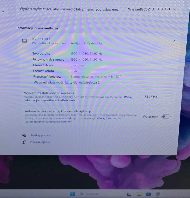 MONITOR LG 24" 24MK400H FULL HD 75HZ + ZASILACZ