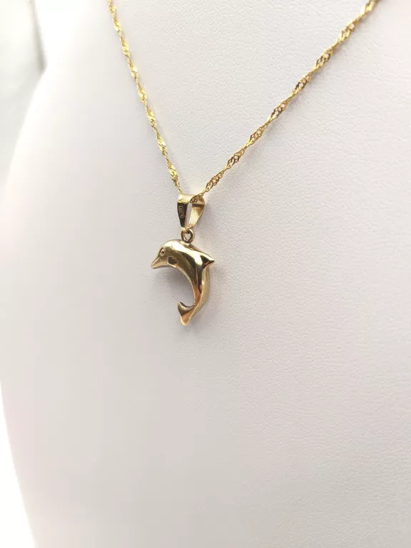 ZŁOTA ZAWIESZKA DELFIN 333 1,22G