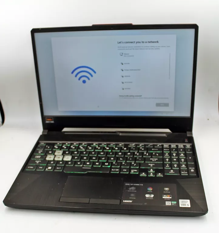 LAPTOP ASUS TUF GAMING F15 FX506L+ MYSZ LOGITECH G102+ ŁADOWARKA+TORBA