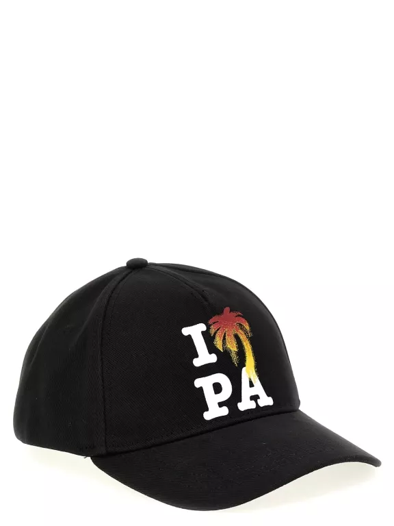CZAPKA PALM ANGELS I LOVE PA HATS BLACK
