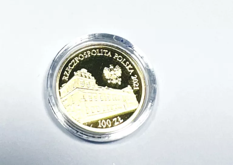ZŁOTA MONETA 100ZŁ PAŁAC BISKUPI W KRAKOWIE 2021