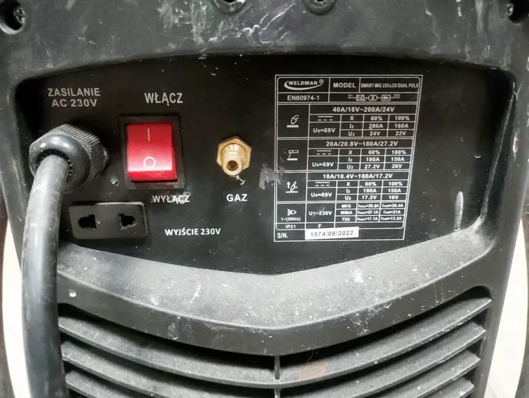 SPAWARKA WELDMAN SMART MIG 235 LCD SYN DUAL PULS