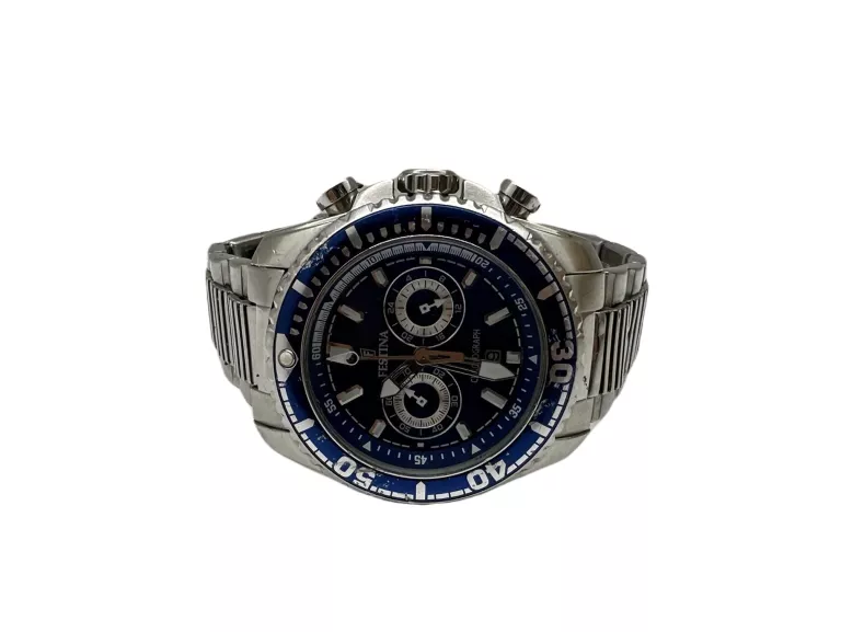 ZEGAREK MĘSKI FESTINA F16564 SREBRNY/NIEBIESKI