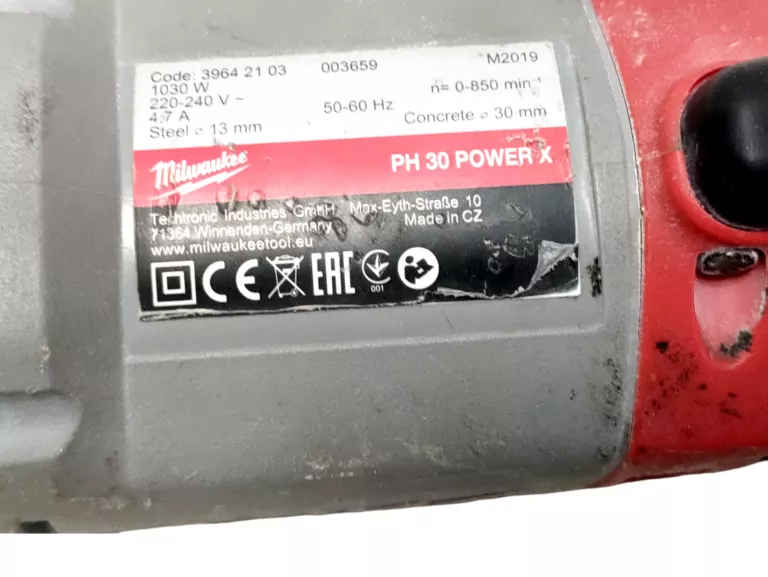 MŁOTOWIERTARKA SDS-PLUS MILWAUKEE PH 30 POWER X
