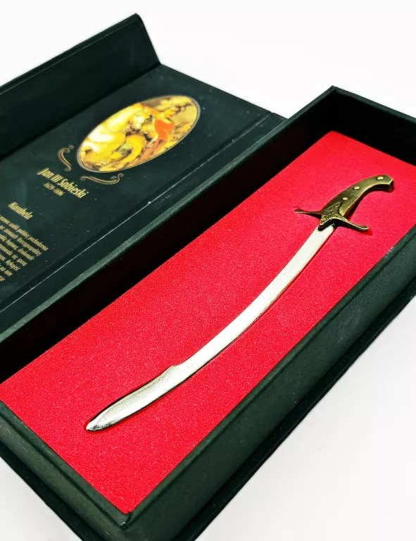 KARABELA SZABLA JAN III SOBIESKI REPLIKA MINIATURA SKALA 1:10