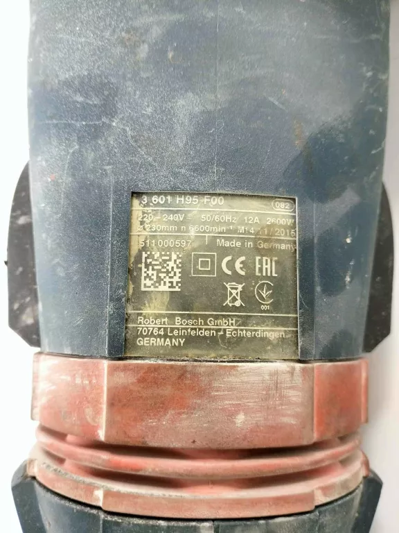BOSCH SZLIFIERKA KĄTOWA GWS 26-230 KPL Z WALIZKĄ