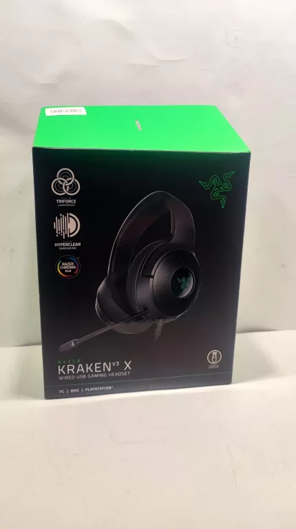 SŁUCHAWKI RAZER KRAKEN V3 X CZARNE KOMPLET