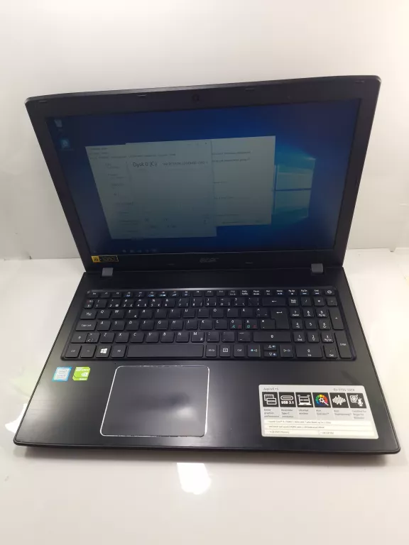 LAPTOP ACER ASPIRE E5-575 I5-7200U 2.5 GHZ 8 GB RAM / 256 GB RAM