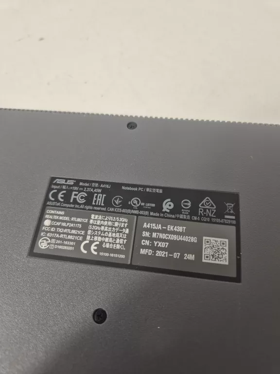 LAPTOP ASUS VIVOBOOK X415JA