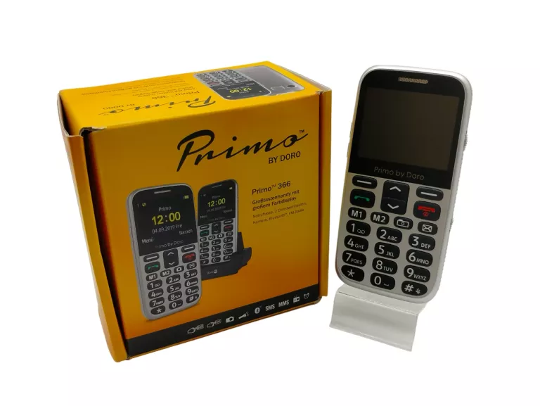 TELEFON KOMÓRKOWY DORO PRIMO 366 512 MB / 512 MB 2G SREBRNY