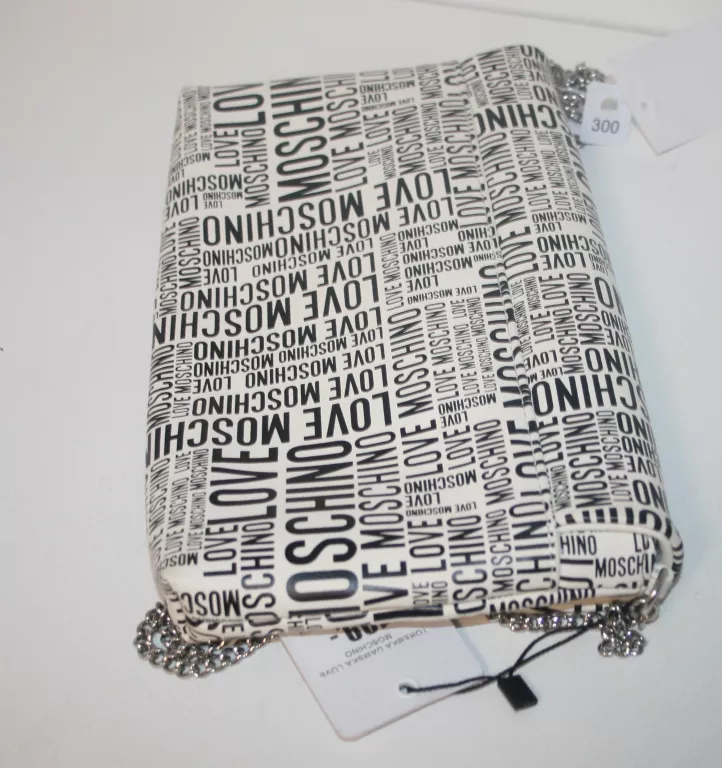 torebka-love-lancuszek-czarno-biala-stan-uzywany