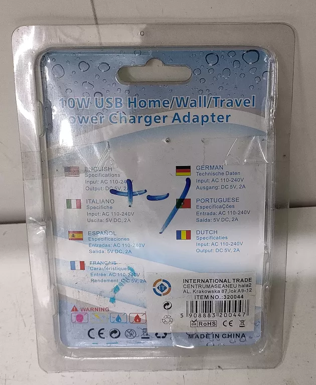 ŁADOWARKA 10W LIGHT USB