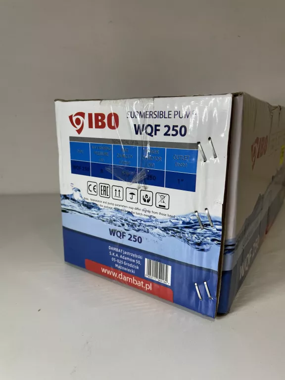 POMPA ZATAPIALNA WQF 250 230V IBO JAK NOWA