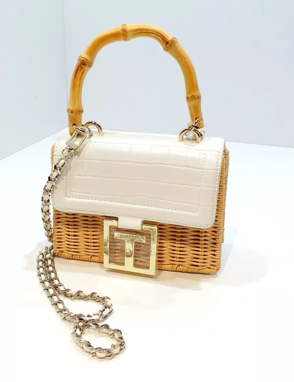 TED BAKER JAYLISI TORBA PRZEZ RAMIĘ RATTAN NATURA