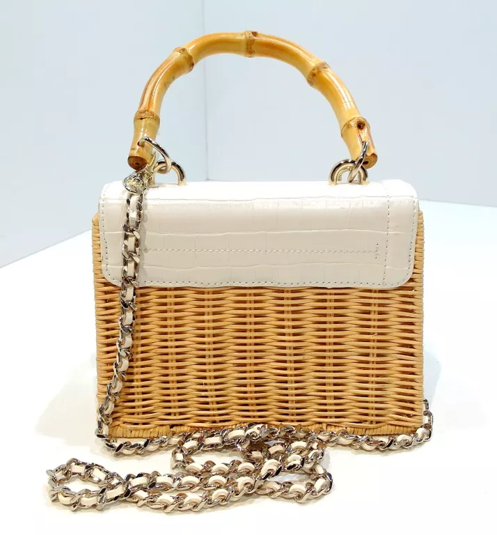 TED BAKER JAYLISI TORBA PRZEZ RAMIĘ RATTAN NATURA