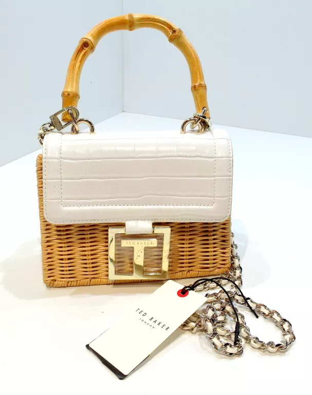 TED BAKER JAYLISI TORBA PRZEZ RAMIĘ RATTAN NATURA