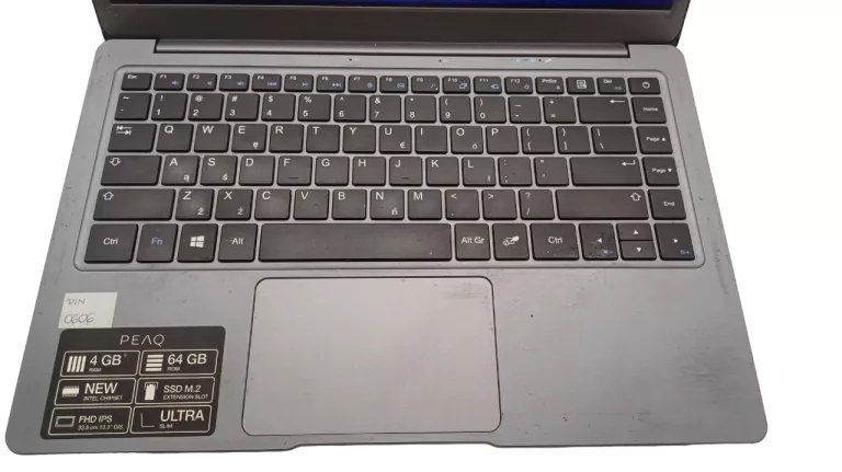 LAPTOP PEAQ S130 CELERON N3350/4GB RAM/64GB SSD