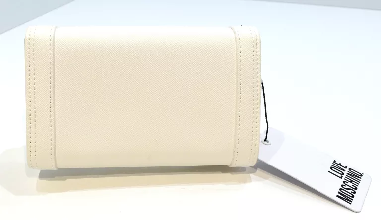 PORTFEL LOVE MOSCHINO PORTAFOGLIO SAFFIANO PU BIANCO JC5699PP0EKG010