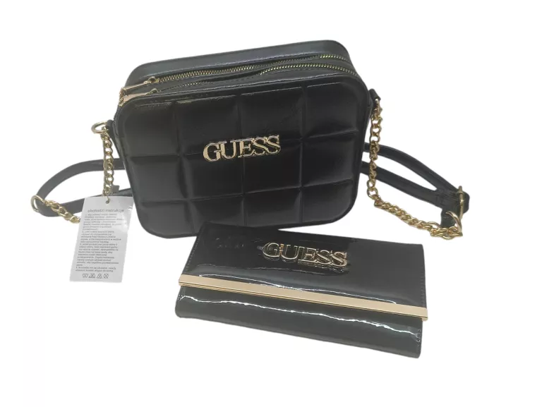 CZARNA TOREBKA GUESS + PORTFEL