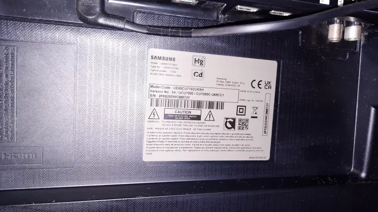 TELEWIZOR SAMSUNG UE65CU7192U / 65" / 4K / *OKAZJA*