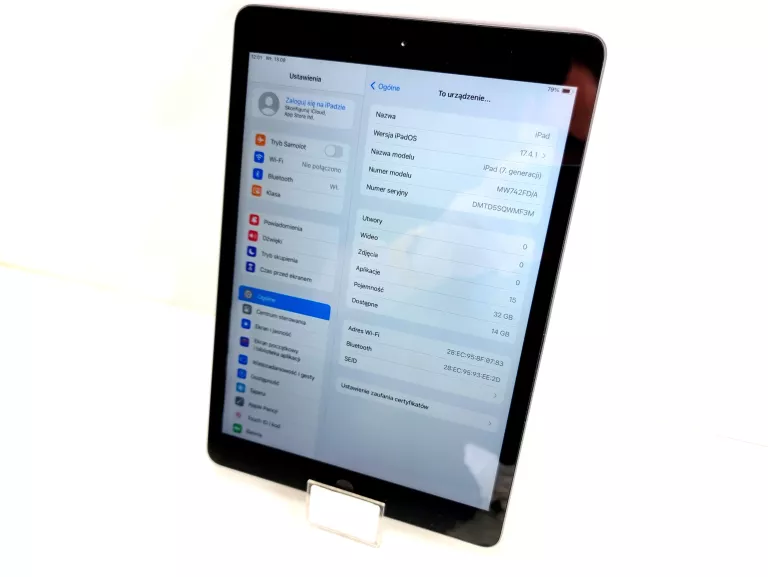 TABLET APPLE IPAD A2197 7GEN 32GB BLOKADA MDM !!!