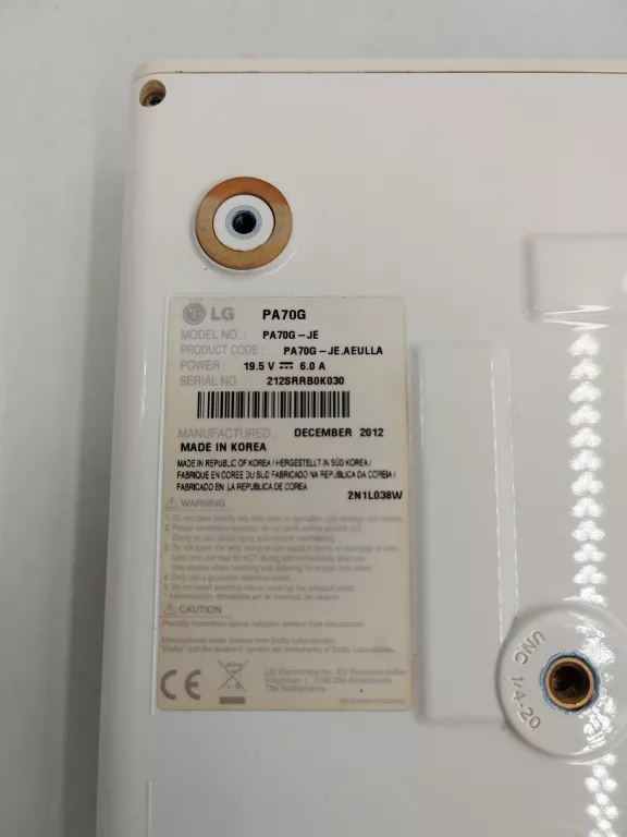 PROJEKTOR LED LG PA70G + ZAS + PILOT