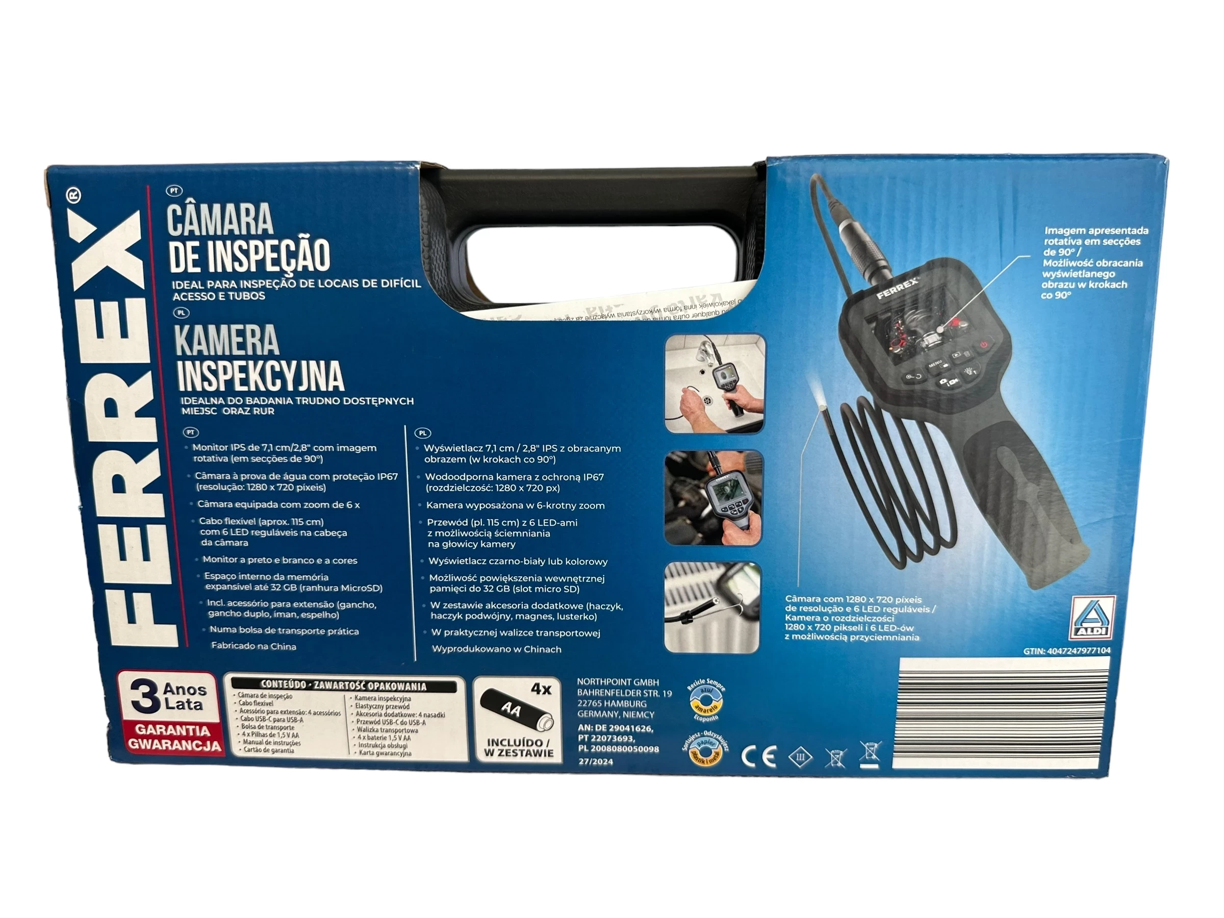 kamera-inspekcyjna-ferrex-99d8-stan-uzywany