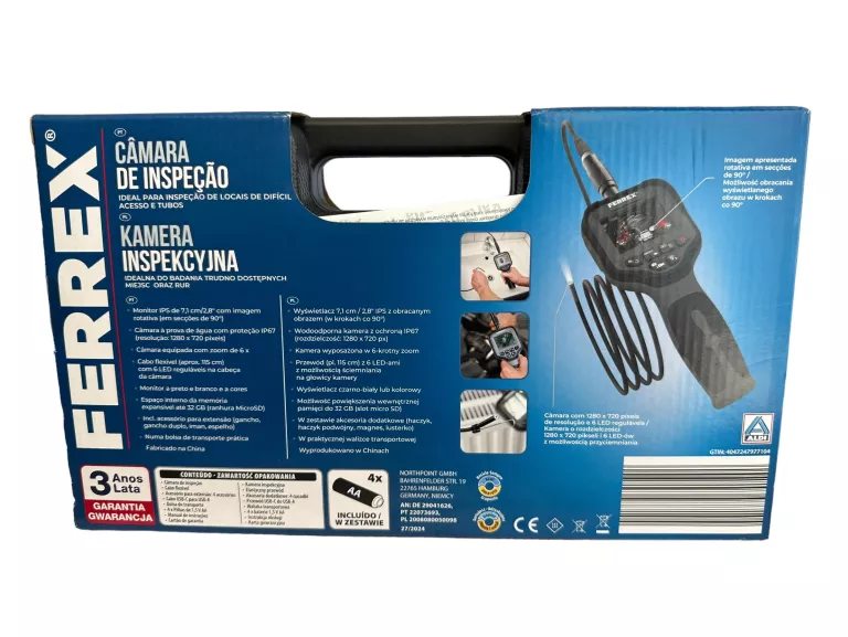 kamera-inspekcyjna-ferrex-99d8-stan-uzywany