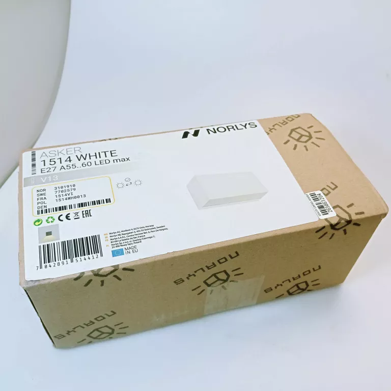 LAMPA LEDOWA ASKER 1514 WHITE E27 A55..60 LED WARTO!!
