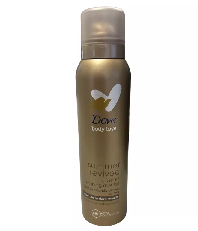DOVE SAMOOPALAJĄCA PIANKA DO CIAŁA SUMMER REVIVED ODCIEŃ CIEMNY