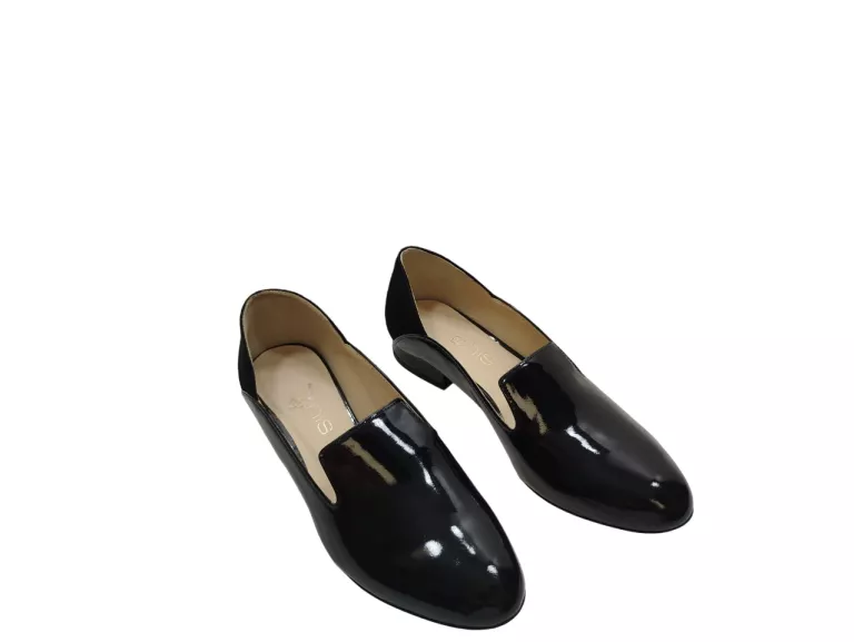 BUTY BALERINY BALETKI DAMSKIE CZARNE LORDSY R36 ANIS 2234 SKÓRA