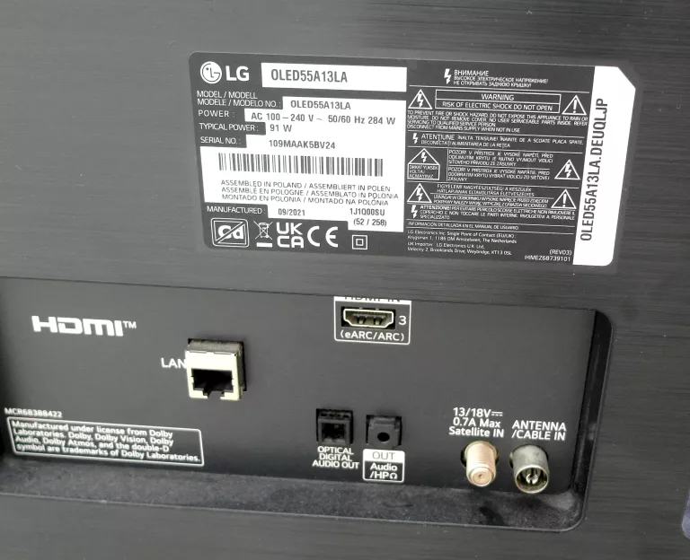 TELEWIZOR LG OLED55A13LA