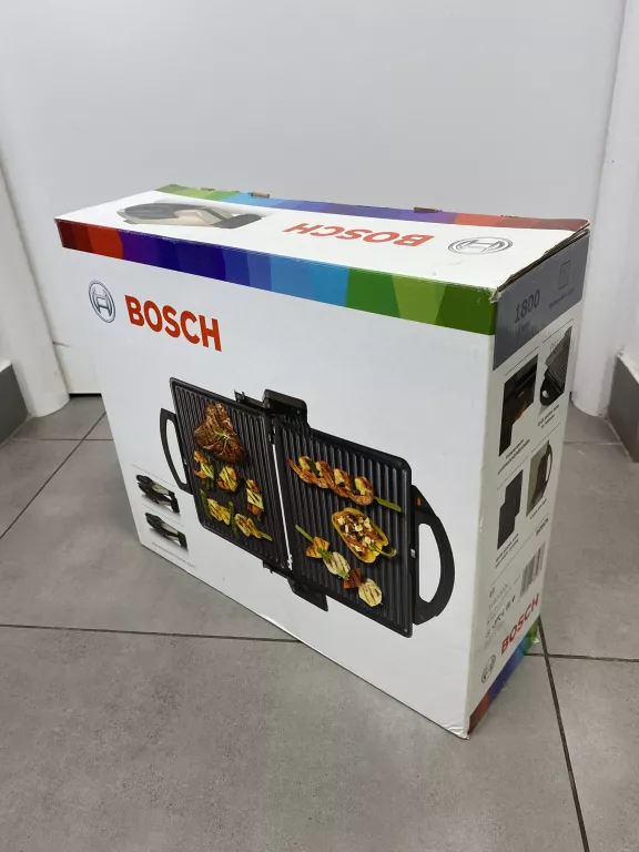 TRADYCYJNY GRILL ELEKTRYCZNY BOSCH TFB3302V SREBRNY/SZARY 1800 W
