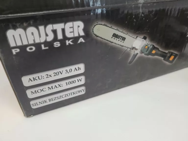 PIŁA ŁAŃCUCHOWA AKUMULATOROWA/SZLIFIERKA KĄTOWA MAJSTER POLSKA MP 0006