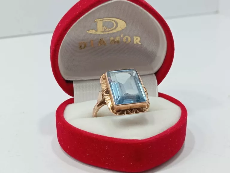 STARY ZŁOTY PIERŚCIONEK 7G/585