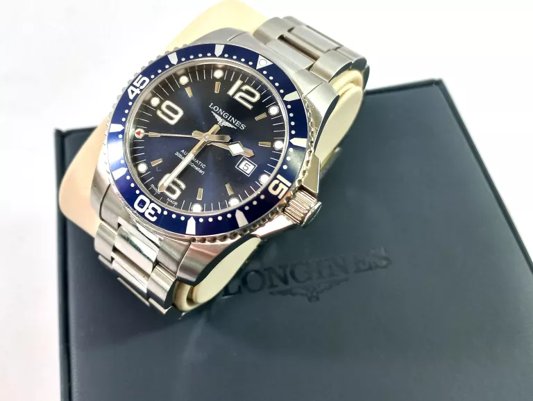 ZEGAREK LONGINES AUTOMAT HYDROCONQUEST L3.841.4.96.6 FULL SET