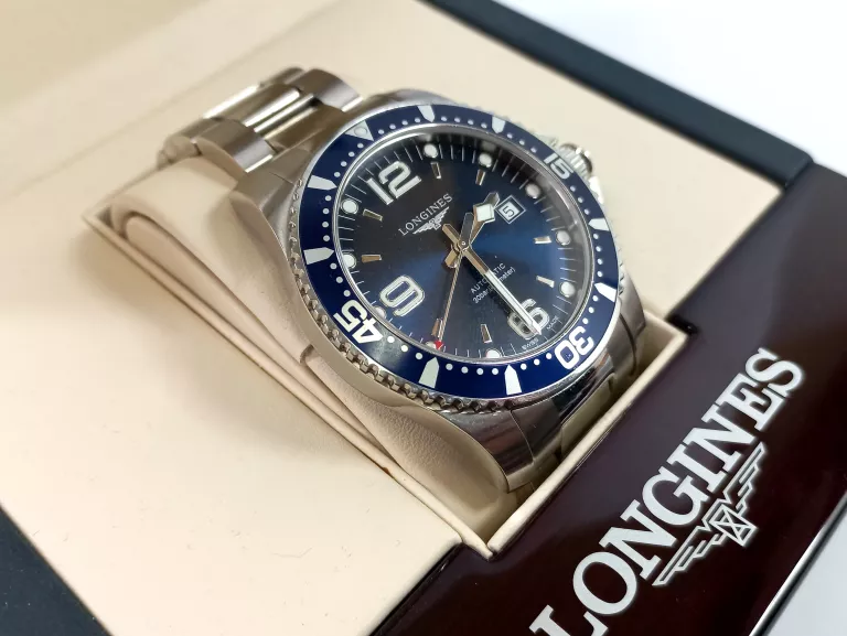 ZEGAREK LONGINES AUTOMAT HYDROCONQUEST L3.841.4.96.6 FULL SET