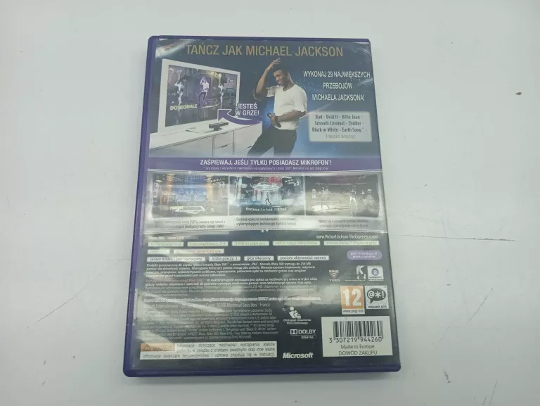 XBOX 360 MICHAEL JACKSON: THE EXPERIENCE