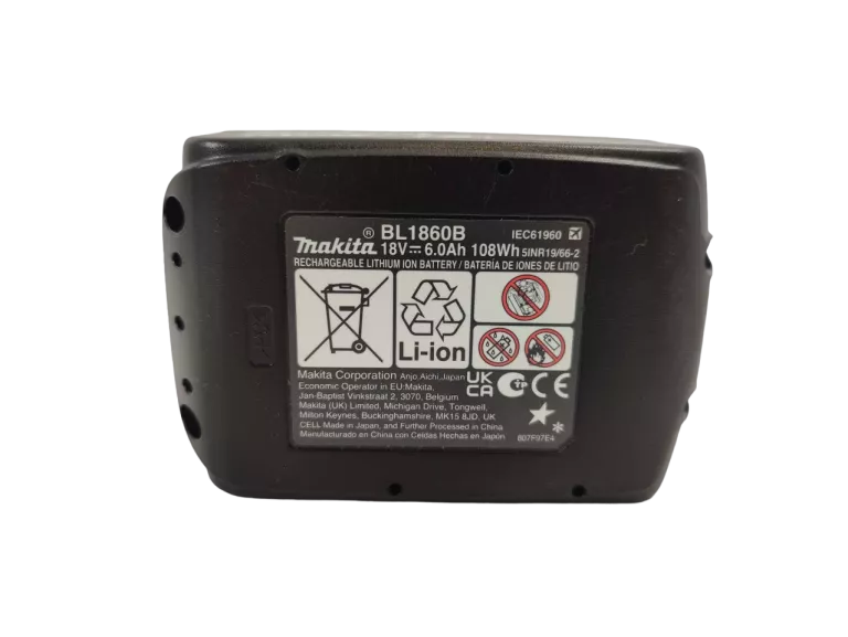 ORYGINALNY AKUMULATOR MAKITA 6.0 AH 18V BL1860B Z WSKAŹNIKIEM ŁADOWANIA