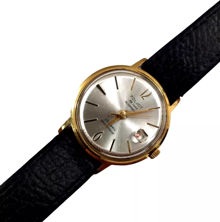 ZŁOCONY MĘSKI POLJOT DE-LUXE AUTOMATIC 29 JEWELS