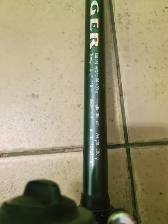 WĘDKA KONGER TELE STRONG 390/100+ KOŁOWROTEK JAXON REDCARP FRXL300