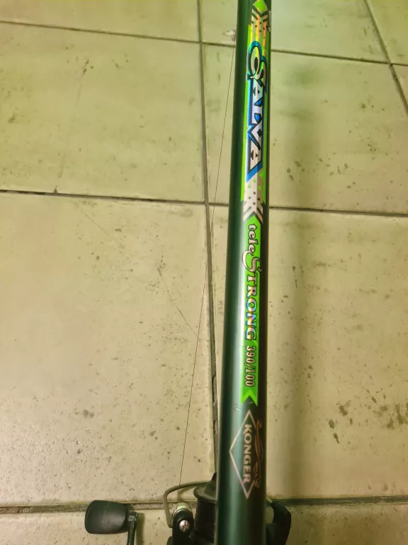 WĘDKA KONGER TELE STRONG 390/100+ KOŁOWROTEK JAXON REDCARP FRXL300